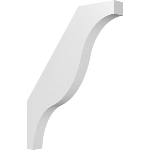 Ekena Millwork 3 1/2-in. W x 28-in. D x 36-in. H Funston Architectural Grade PVC Knee Brace BRCP035X28X36FST - main